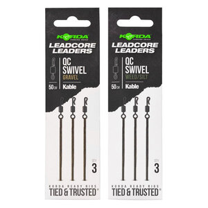 Korda Kable Leadcore Leader - QC Swivel Kable Leadcore Leader - QC Swivel