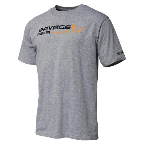 Savage Gear Signature Logo T-Shirt Grey Melange