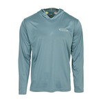 Vision Bamboo Bug & UV Hoodie - Stone Blue