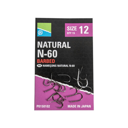 Preston Innovations Natural N-60 Hooks