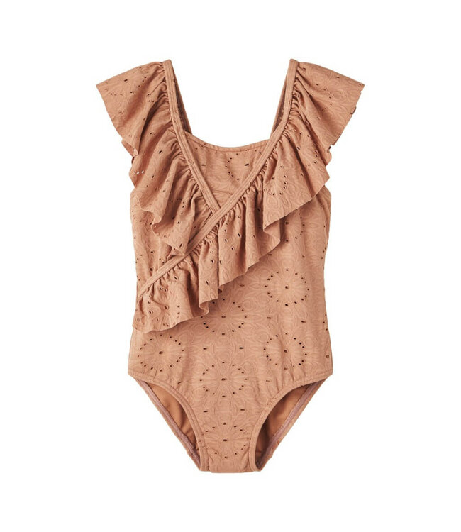 NMFFABIOLA SWIMSUIT LIL Mocha Mousse by Lil 'Atelier