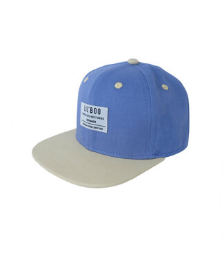 Lil' Boo Organic Block Snapback  Dusty Blue/Sand by Lil' Boo