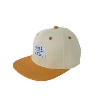 Lil' Boo Organic Block Snapback  Caramel/Sand by Lil' Boo