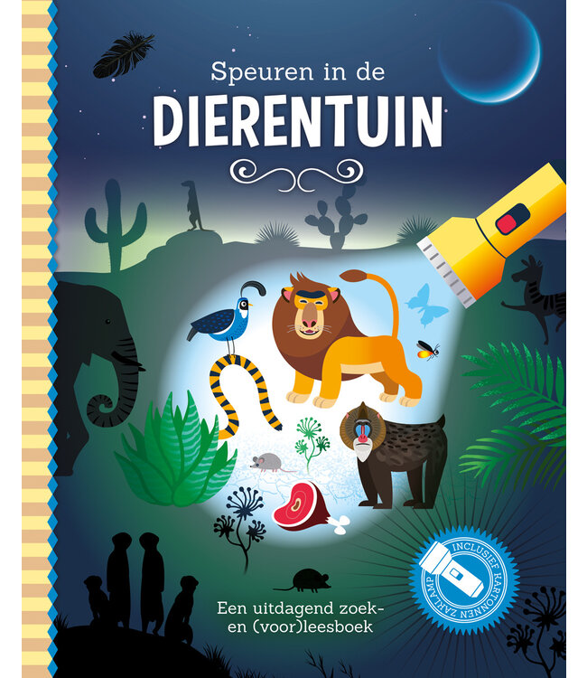 Zaklampboek - speuren in de dierentuin