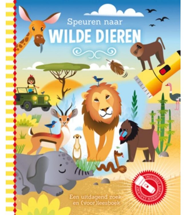 Zaklampboek - speuren naar wilde dieren