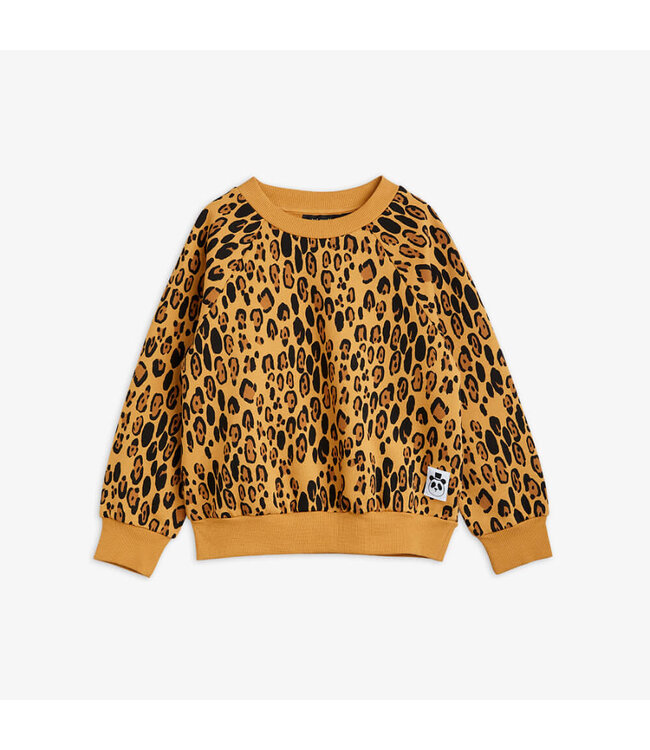 Basic leopard sweatshirt Beige by Mini Rodini