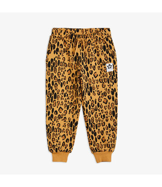 Mini Rodini Basic leopard sweatpants Beige by Mini Rodini