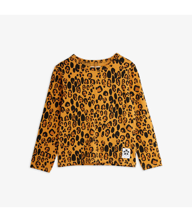 Basic leopard ls tee TENCEL Beige by Mini Rodini
