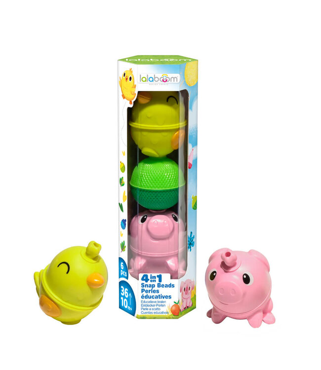 Lalaboom - Set dieren (6 st) Kip en Varken