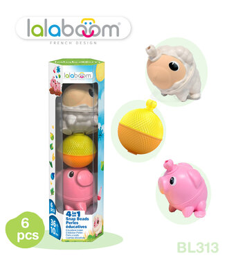 Lalaboom Lalaboom - Set dieren (6 st) Schaap en Varken