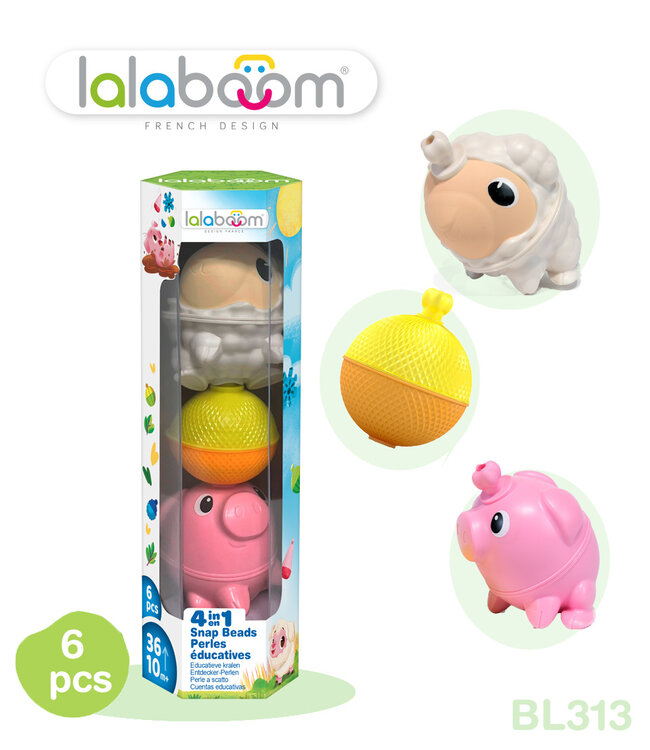 Lalaboom - Set dieren (6 st) Schaap en Varken