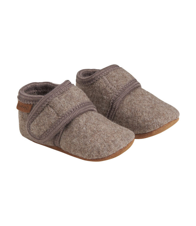 Baby Wool slippers Sand Melange by Enfant