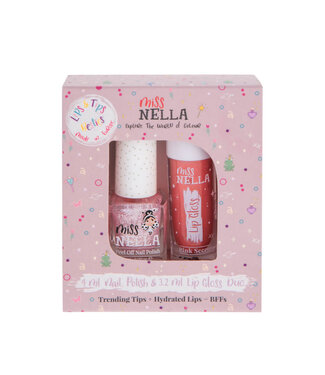 Miss Nella Miss Nella - Duo Nagellak & Gloss Pink Secret