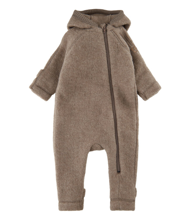 Wool Baby suit w ears Melange Denver by Mikk-line