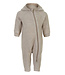 Mikk-line Wool Baby suit w ears Melange Offwhite by Mikk-line