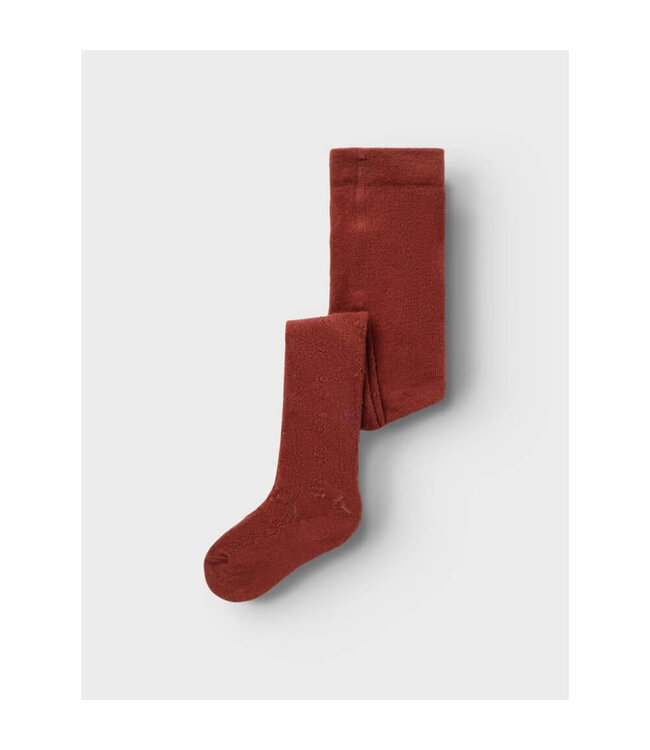 NMFILSO ROA POINTELLE PANTYHOSE LIL Fired Brick by Lil' Atelier