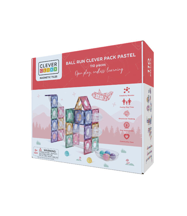 Ball Run Clever Pack Pastel 110 pieces by Clever Clixx