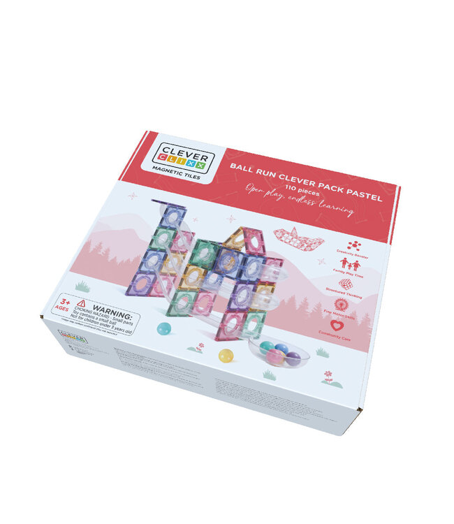 Ball Run Clever Pack Pastel 110 pieces by Cleverclixx