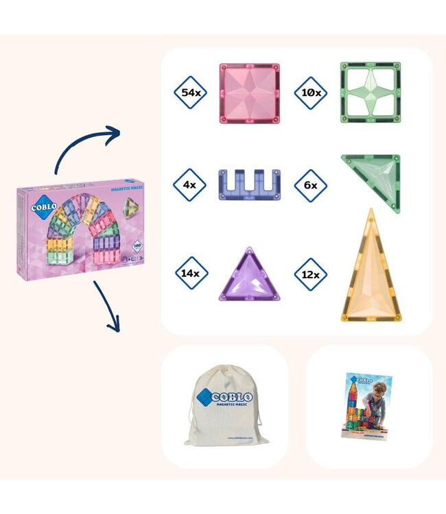 Coblo 100 pcs Pastel