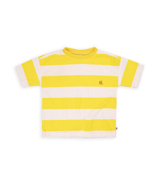 CarlijnQ Stripes yellow - t-shirt oversized  by CarlijnQ