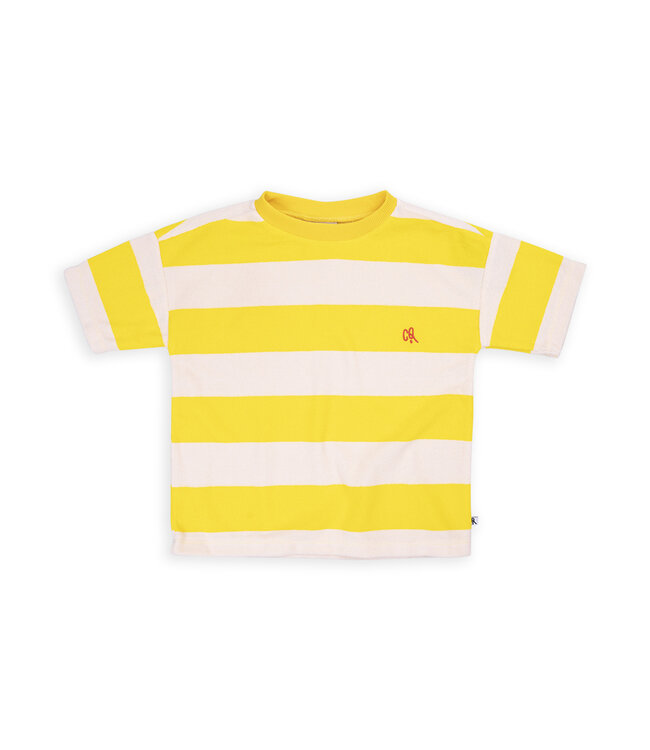Stripes yellow - t-shirt oversized  by CarlijnQ