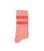 Piupiuchick socks | pink w/ orange stripes  by Piupiuchick