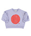 Piupiuchick Sweatshirt w/ balloon sleeves | lavender w/ red circle print  by Piupiuchick