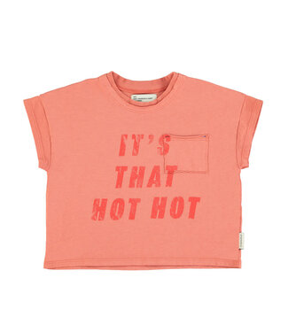 Piupiuchick t'shirt | terracotta w/ "hot hot" print  by Piupiuchick