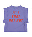 sleeveless waistcoat | purple w/ "hot hot" print  by Piupiuchick