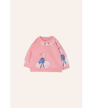 The Campamento SWANS ALLOVER BABY SWEATSHIRT  by The Campamento