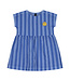 Bonmot Summer dress vertical stripe      Mid Blue by Bonmot