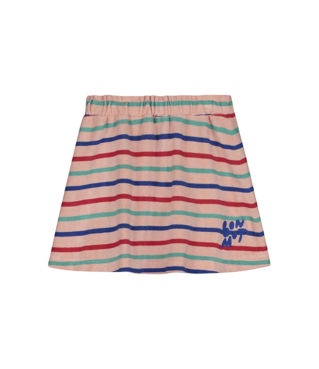 Mini skirt multicolor stripe      Tan rose by Bonmot