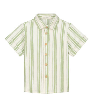 Charlie Petite Ivan blouse green stripe  by Charlie Petite