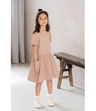 House of Jamie Relaxed Pocket Dress Latte by House of Jamie