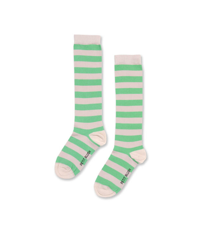 Knee Socks Stripes Green by Petit Blush