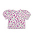 Petit Blush Ballon Sleeve Blouse Purple Flowers by Petit Blush