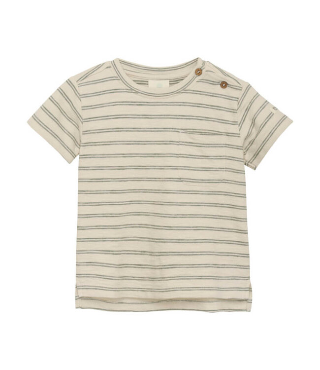T-shirt SS Stripes Eggnog by Enfant