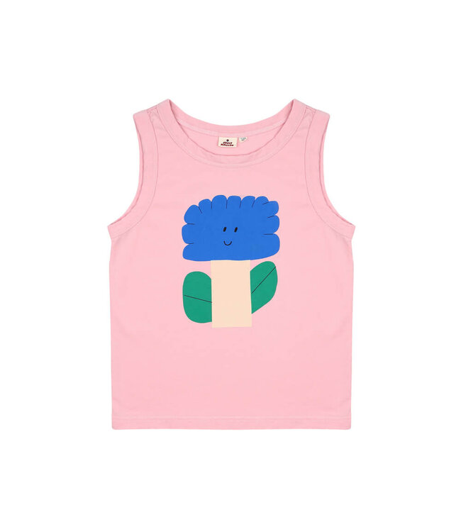 Big Flower Sleeveless T-Shirt  by Jelly Mallow