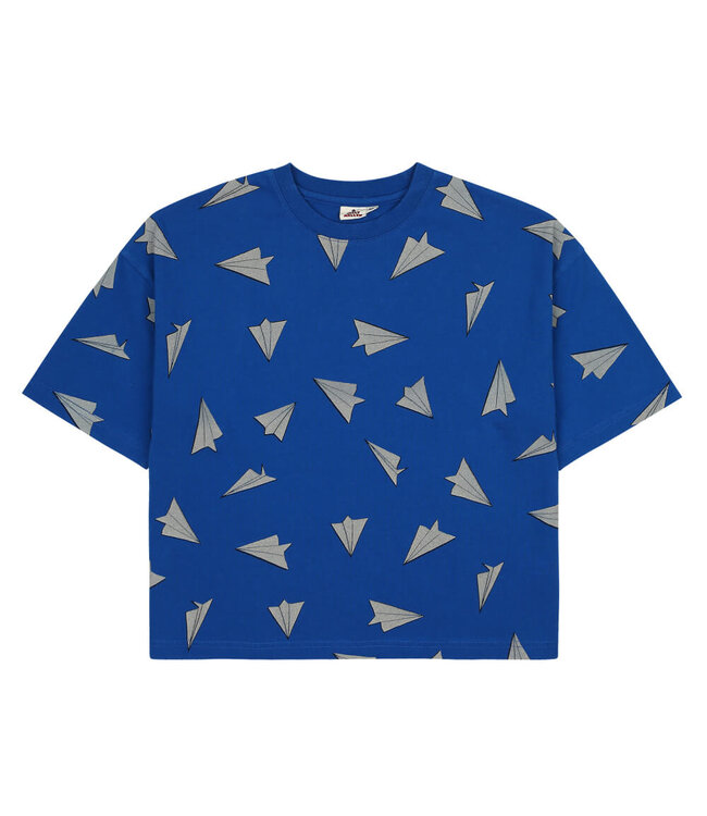 Paper Airplane T-shirt  by Jelly Mallow