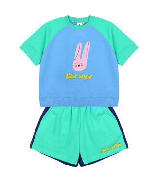 Jelly Mallow Rabbit Sweat Set Mint  by Jelly Mallow