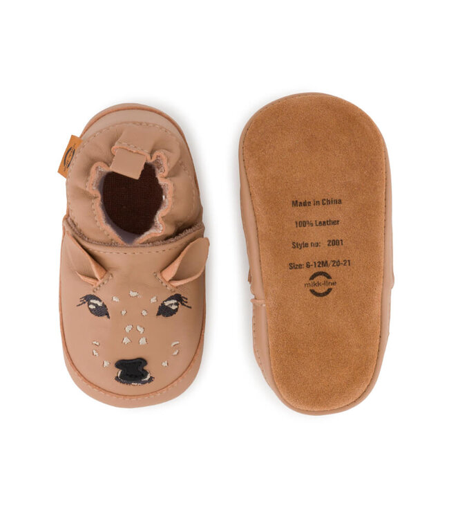 Leather Slipper - 3D Warm Taupe by Mikk-Line
