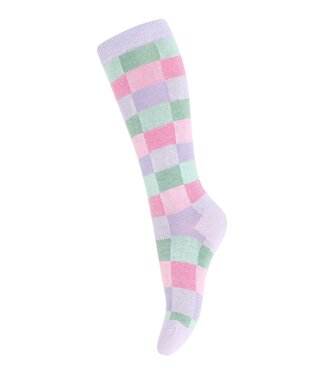 MP Denmark Check knee socks Cloud Lilac by MP Denmark