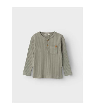 Lil' Atelier NMMDIMO LS SLIM TOP  Dried Sage by Lil' Atelier