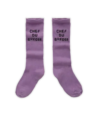 Sproet & Sprout Socks Chef du burger purple Purple by Sproet&Sprout