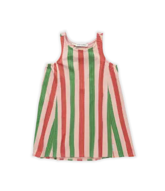 Sproet & Sprout Dress loose Stripe Coral by Sproet&Sprout