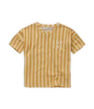Sproet & Sprout T-shirt linen stripe Sunset Biscotti by Sproet&Sprout