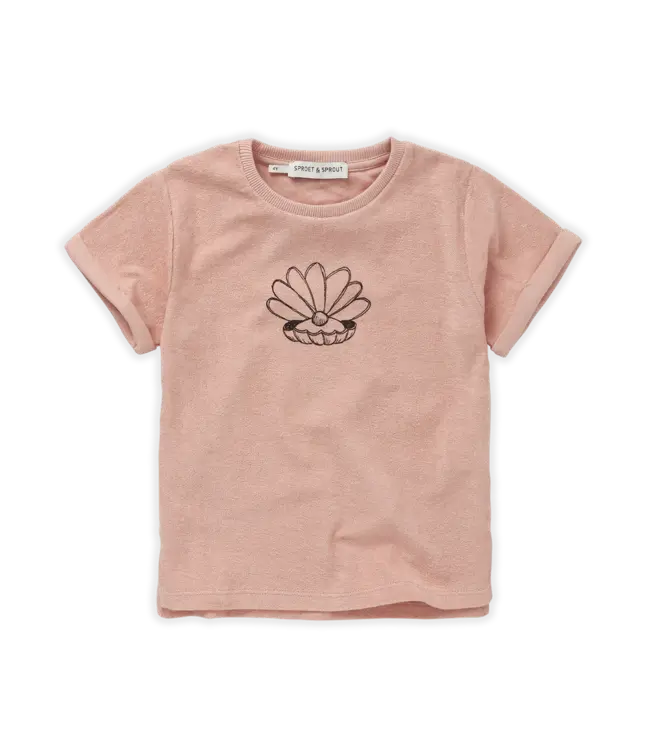 Terry T-shirt Shell Blossom by Sproet&Sprout