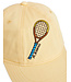 Tennis emb cap Yellow by Mini Rodini