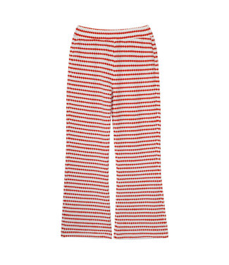 Jacky Sue Julia pants Red white textured by Jacky Sue