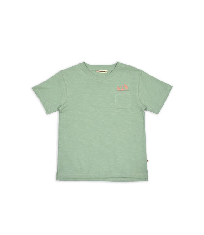 T-shirt Zoe Crab Mint-Green by Ammehoela